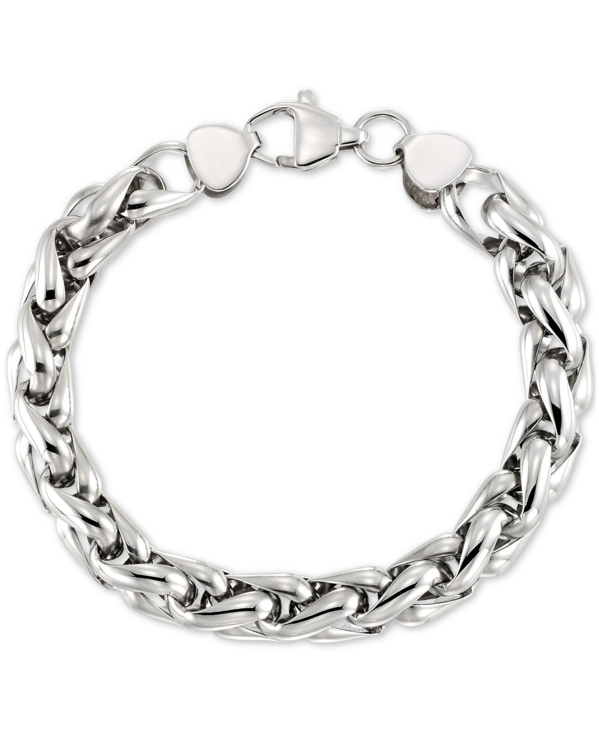 Legacy for Men by Simone I. Smith Interlocking Oval Link Bracelet in Stainless Steel Product Image