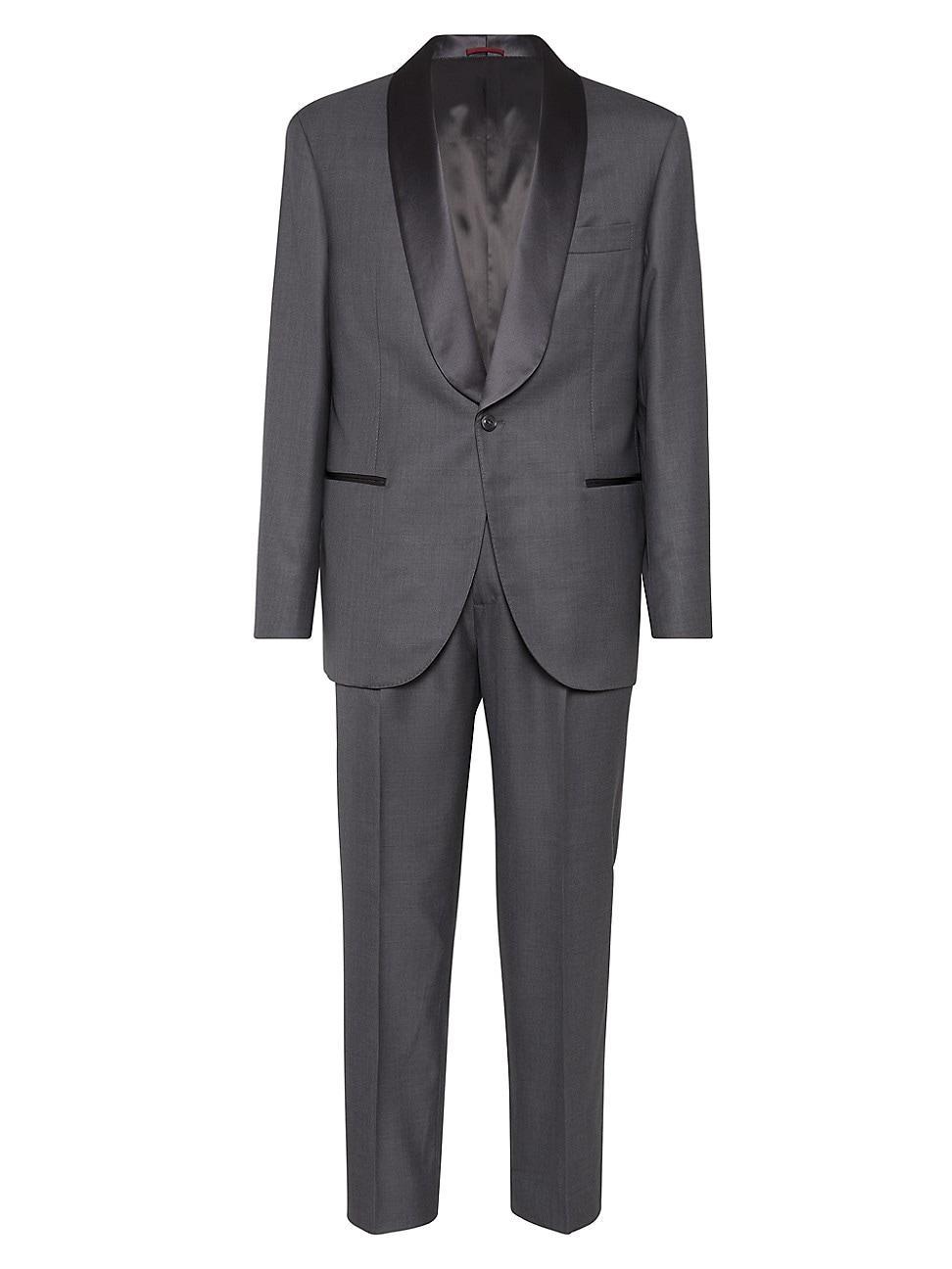 Mens Tuxedo with Shawl Lapel Jacket and Pleated Trousers Product Image