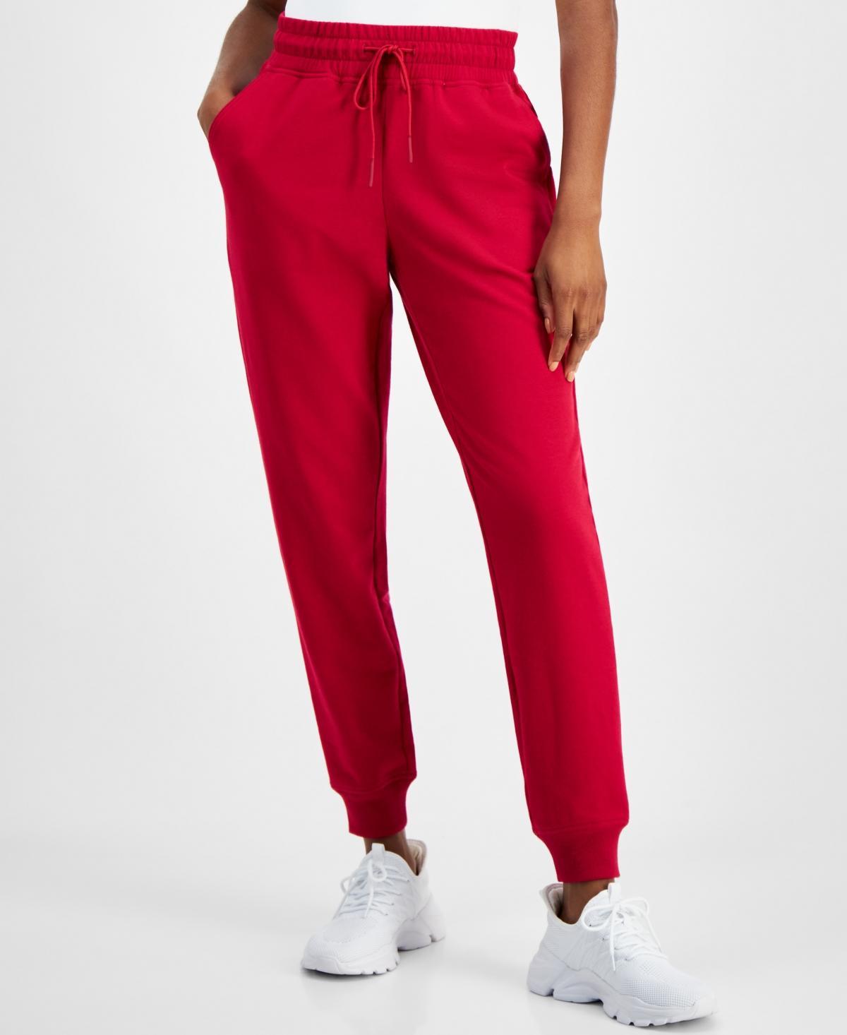 Id Ideology Womens Relaxed Rib-Cuff Fleece Jogger Sweatpants, Created for Macys Product Image