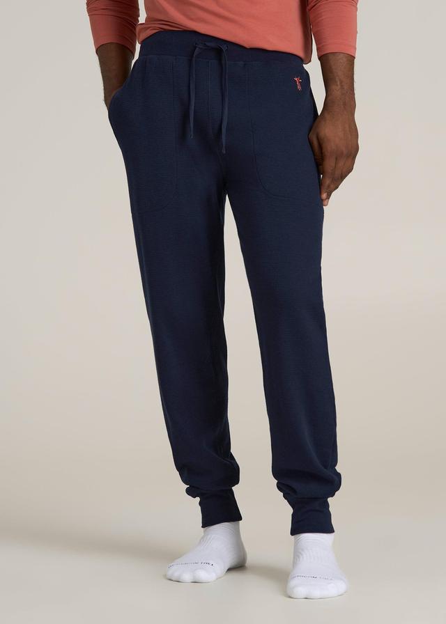 Waffle-Knit Lounge Jogger for Tall Men in Patriot Blue Product Image