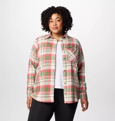 Columbia Women's Calico Basin Flannel Long Sleeve Shirt - Plus Size- Product Image