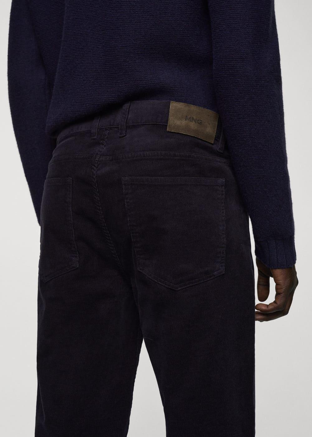 Mango Mens Micro-Corduroy Slim-Fit Pants Product Image