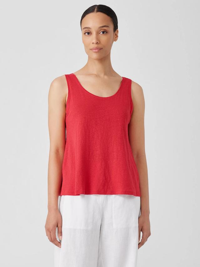 EILEEN FISHER Organic Linen Jersey Tankfemale Product Image