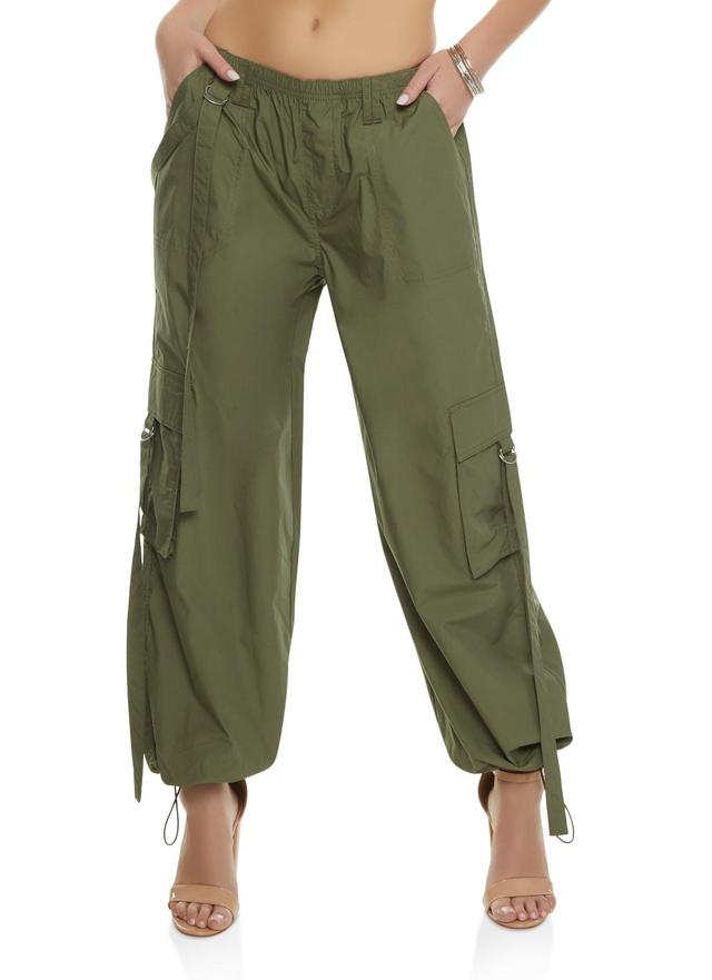 Womens Poplin Parachute Pants Product Image