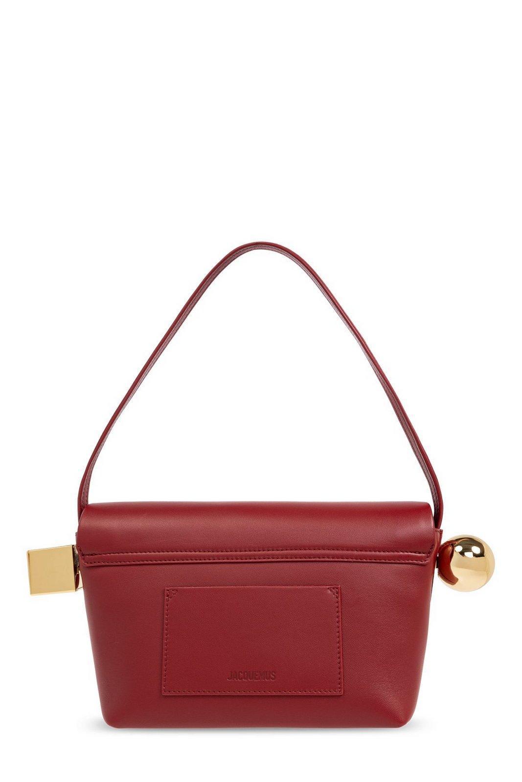 JACQUEMUS Le Rond Carre Shoulder Bag In Red Product Image