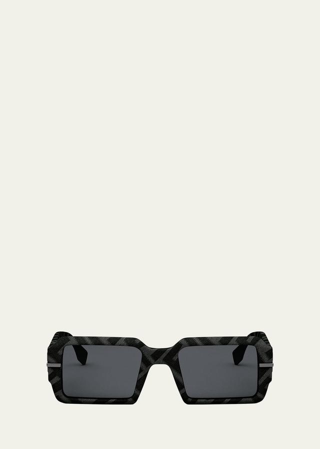 Mens Fendi Shadow 54MM Rectangular Sunglasses Product Image