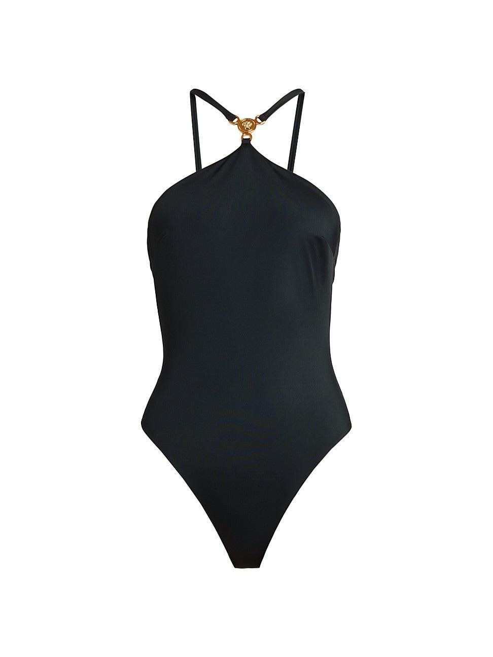 Womens Medusa Halter One-Piece Swimsuit Product Image