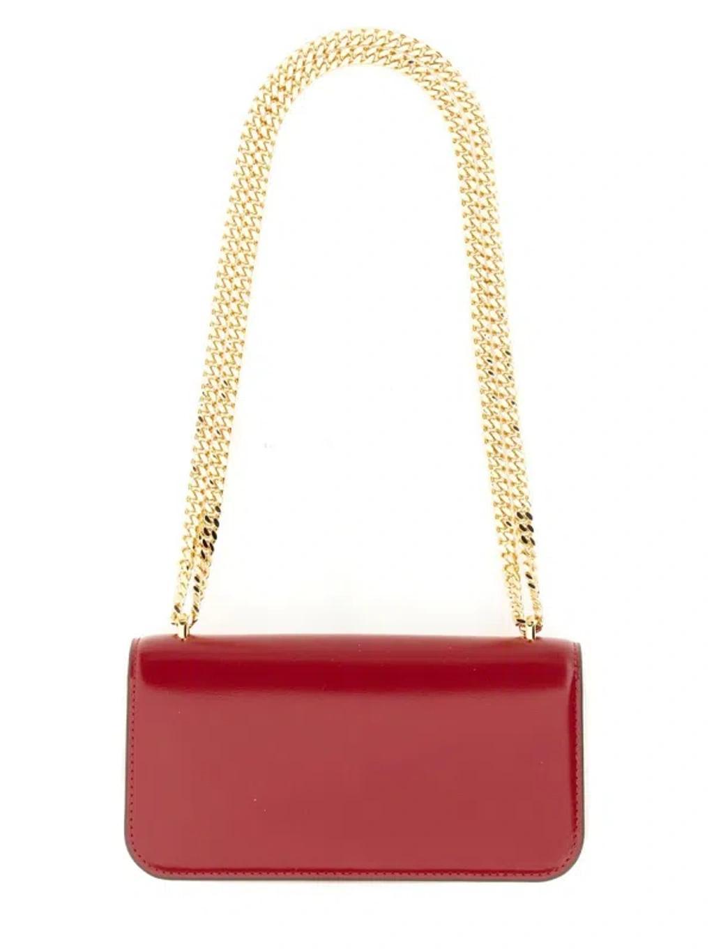 TORY BURCH Eleanor Small Convertible Shoulder Bag In Red Product Image