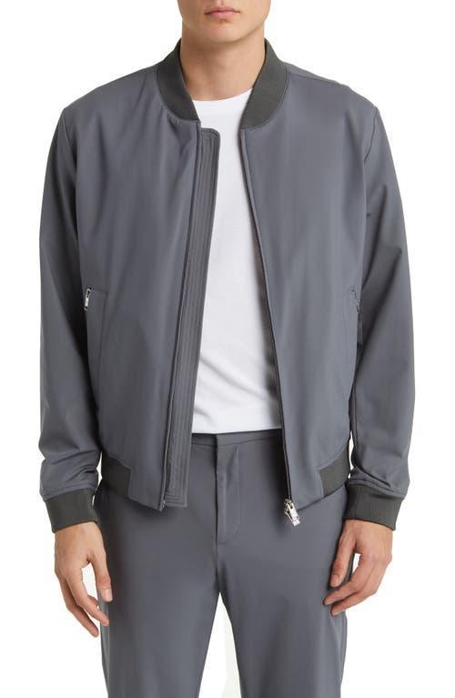 BOSS Slim Fit Jersey Bomber Jacket Product Image