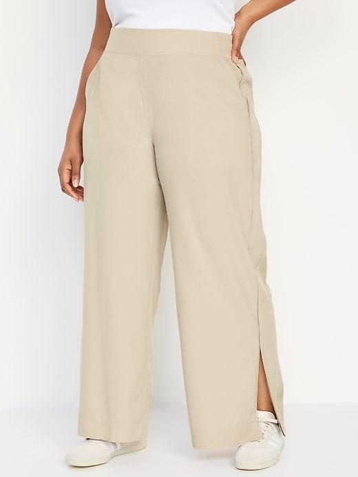 High-Waisted StretchTech Wide-Leg Pants Product Image