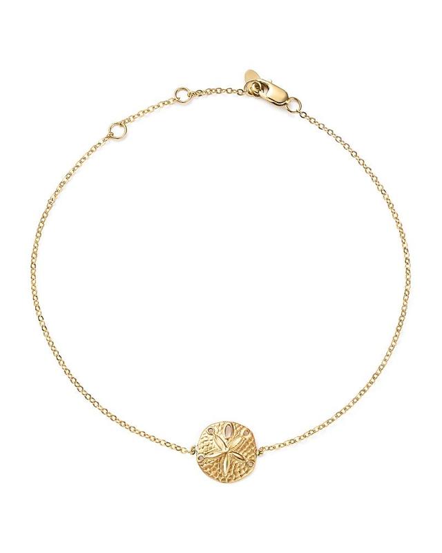 14K Yellow Gold Sand Dollar Ankle Bracelet - 100% Exclusive Product Image