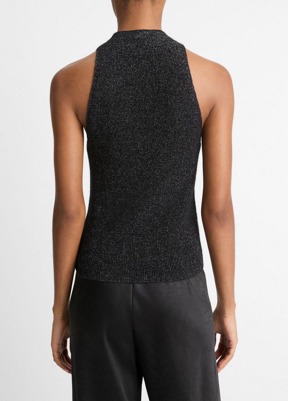 Italian Metallic Alpaca-Blend Mock-Neck Tank Product Image