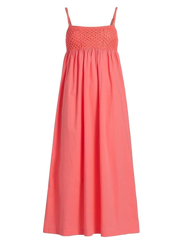 Womens Meeka Crochet-Trimmed Maxi Dress Product Image