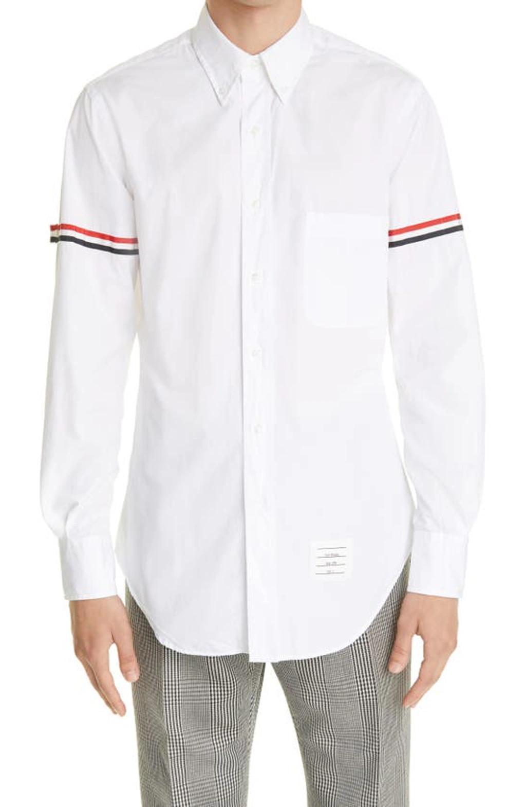 TOM FORD White Poplin Grosgrain Armband Shirt product image