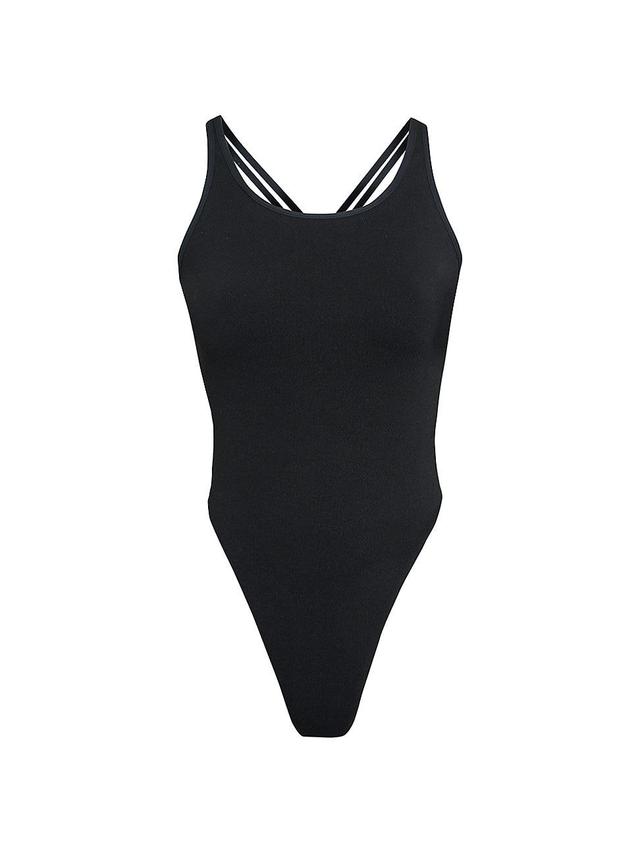 Womens Soft Ribbed Lowback Bodysuit Product Image