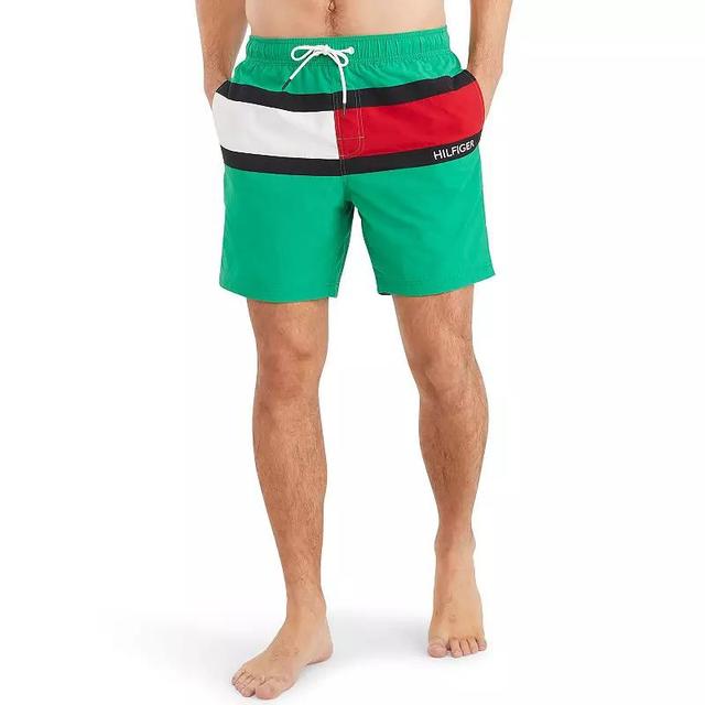 Mens Tommy Hilfiger Flag Swim Trunks Product Image