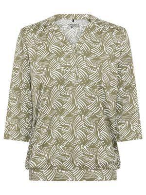 Olsen Womens 3/4 Sleeve Printed Tunic T-Shirt Product Image