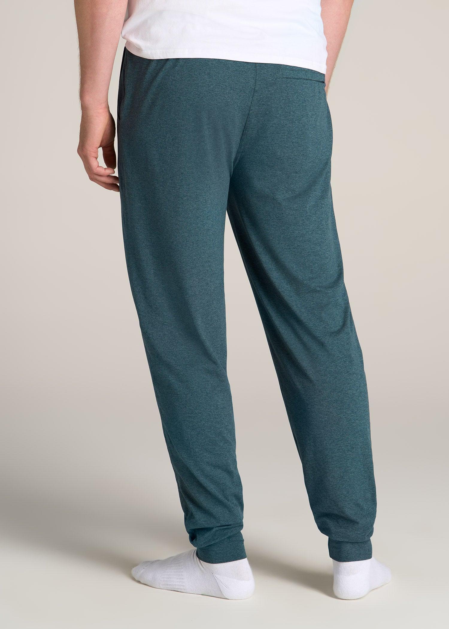 Weekender Stretch Lounge Joggers for Tall Men in Dark Teal Mix Male Product Image