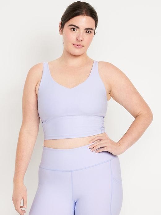 Light Support PowerSoft Rib Longline Sports Bra Product Image