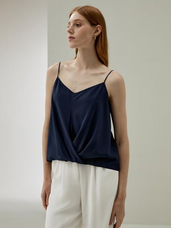 Thin-Strap Crêpe de Chine Cami Product Image