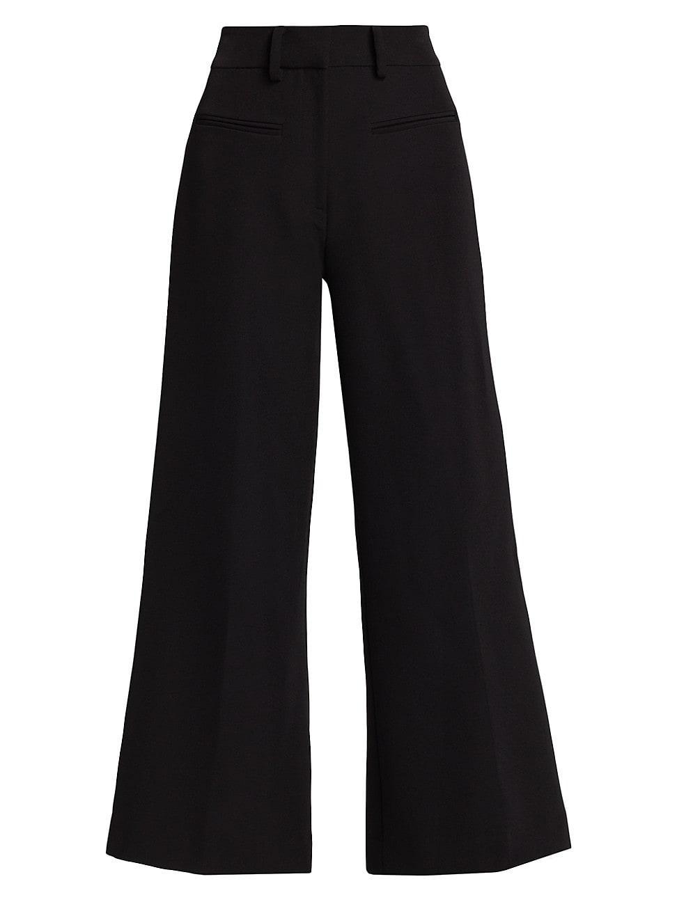 Womens Wide-Leg Cropped Pants product image