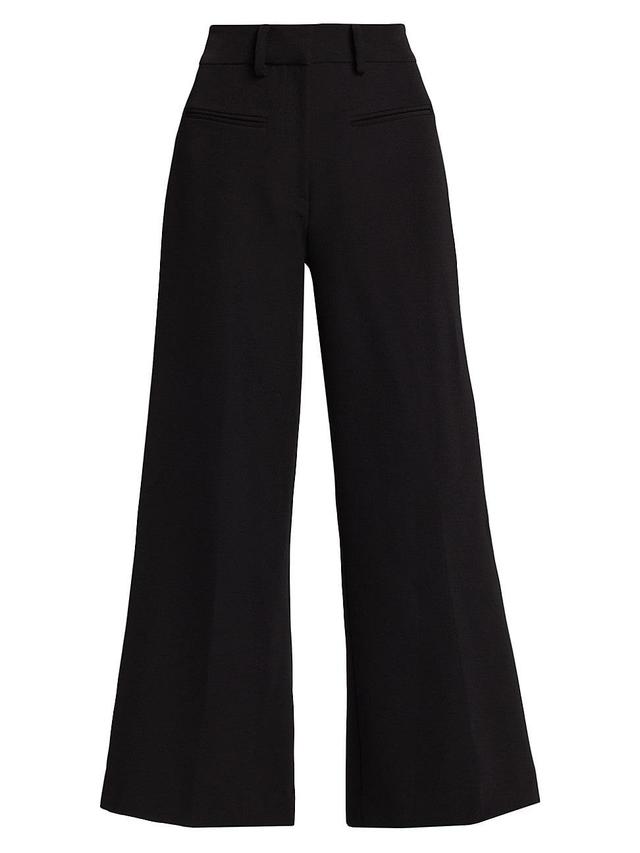 Womens Wide-Leg Cropped Pants Product Image