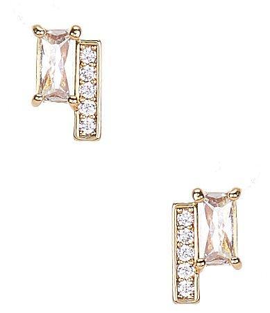 Womens Precious Delight Gold-Plated & Crystal Stud Earrings Product Image