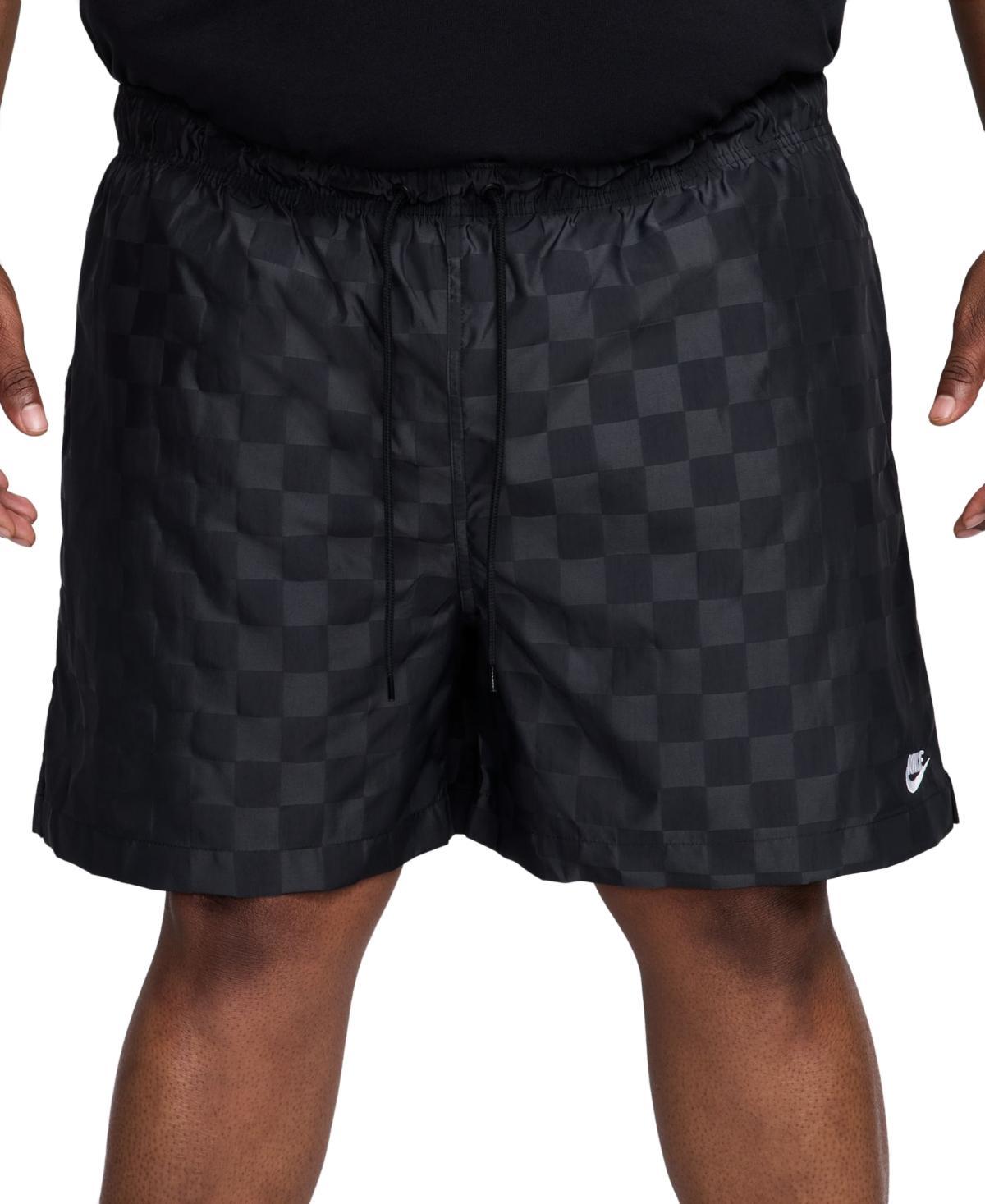 Nike Mens Nike Club Flow Shorts - Mens White/Black Product Image