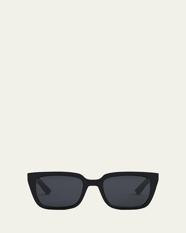 Mens Dior B27 S2I Rubber Logo Square Sunglasses Product Image