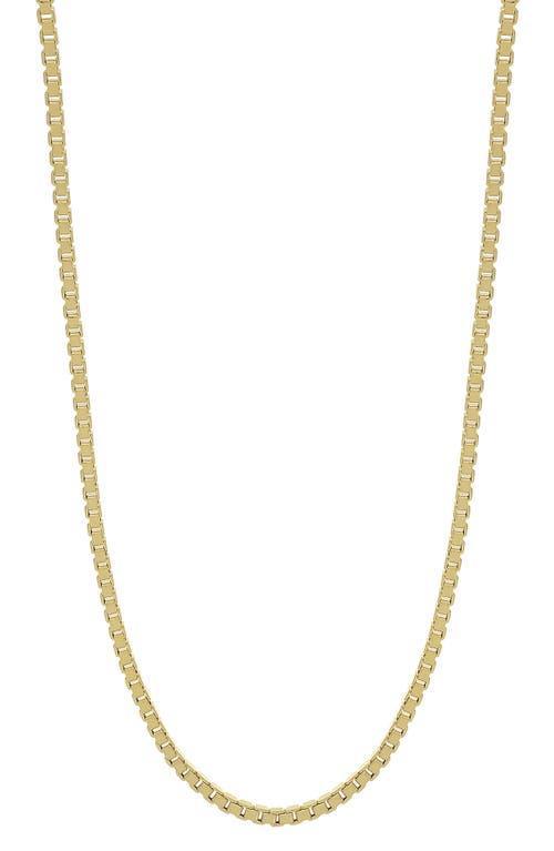 Bony Levy Mens 14K Gold Box Chain Necklace Product Image