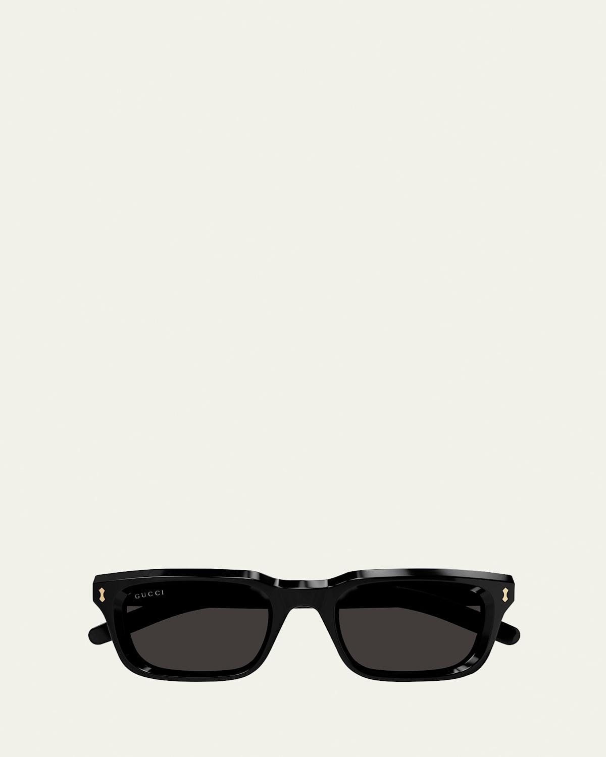 Mens SL 668 Acetate Rectangle Sunglasses Product Image