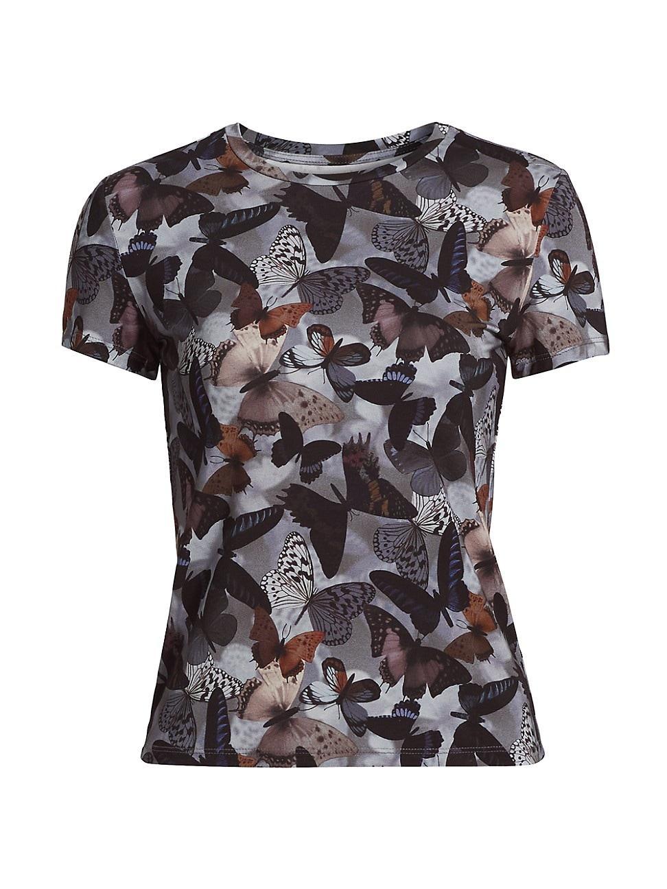 Womens Ressi Butterfly Crewneck T-Shirt Product Image