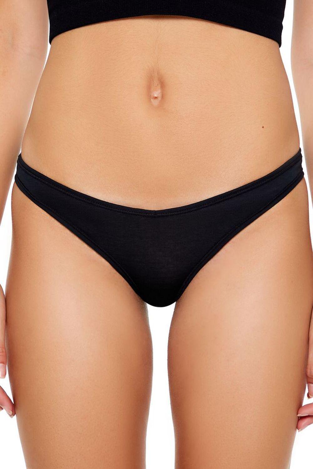 Cotton-Blend Bikini Panties | Forever 21 Product Image