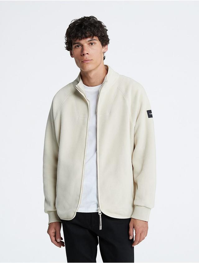 Calvin Klein Men's Premium Polar Fleece Jacket - Neutral - M Product Image