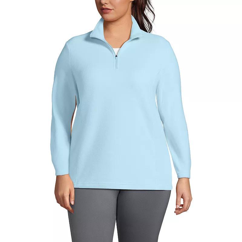 Plus Size Lands End 1/4-Zip Fleece Pullover, Womens Product Image