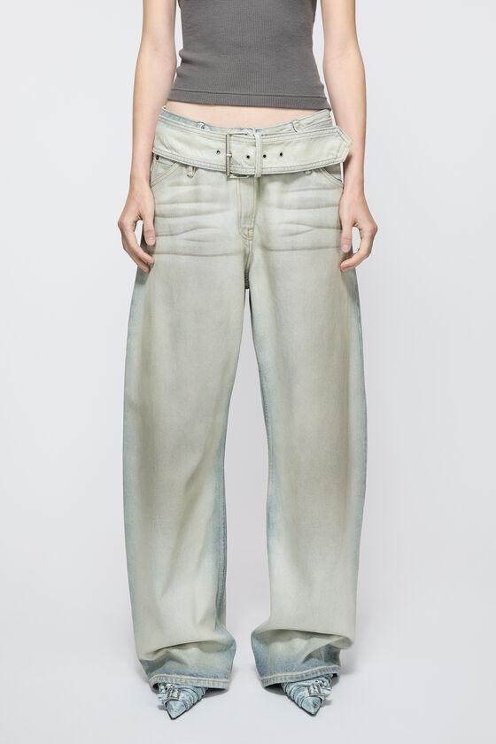 Coated denim trousers Product Image