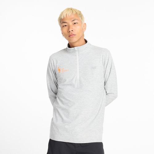 New Balance Men's NYC Marathon Space Dye 1/4 Zip Shirt Product Image