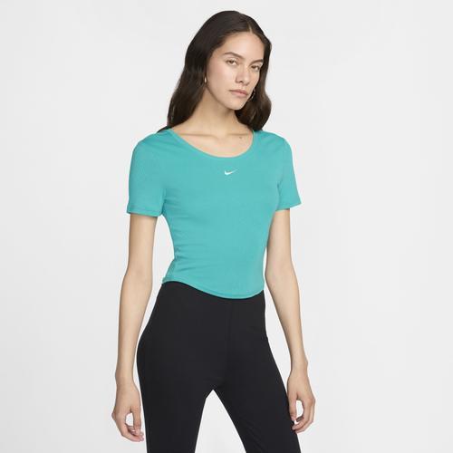 Nike Womens Nike Chill Knit Mini Rib Top - Womens Product Image