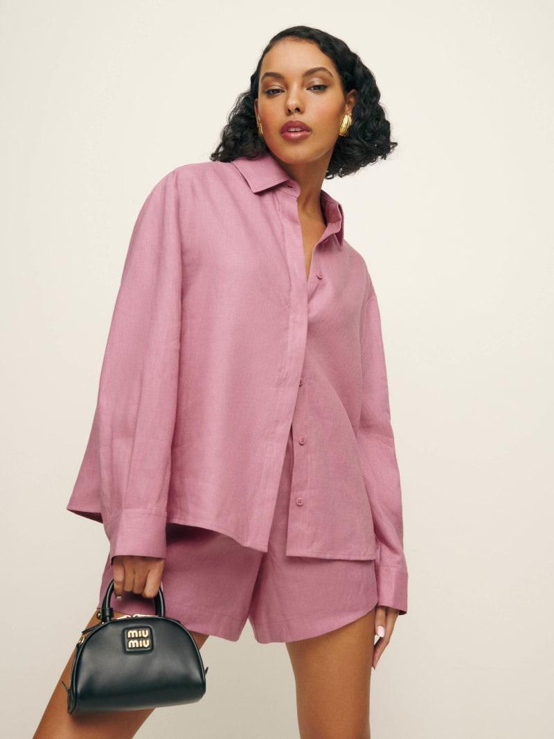 Andy Oversized Linen Shirt Product Image