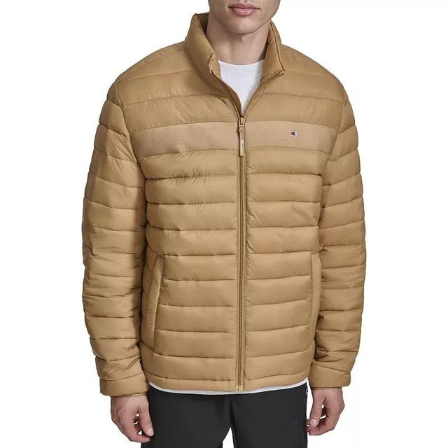 Mens Champion Packable Puffer Jacket White Product Image