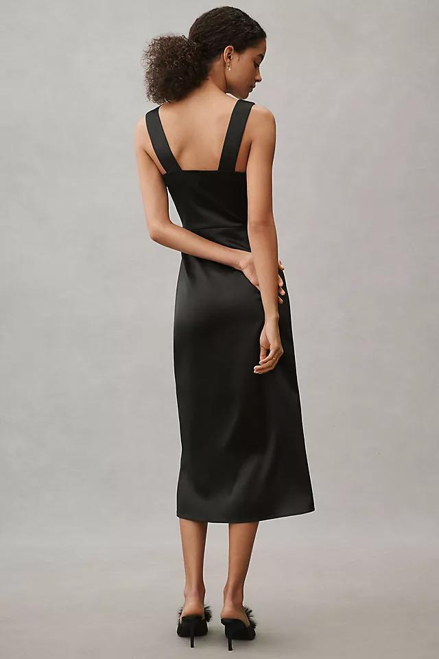 BHLDN Leah Sleeveless Sweetheart Stretch Satin Midi Dress Product Image