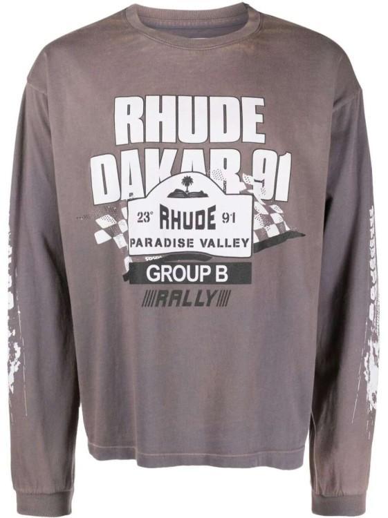 Dakar 91 Long-sleeve T-shirt In Grey Product Image