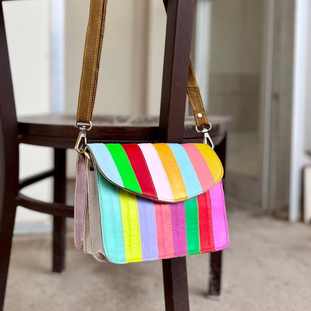 Flora Rainbow Leather Crossbody* Product Image