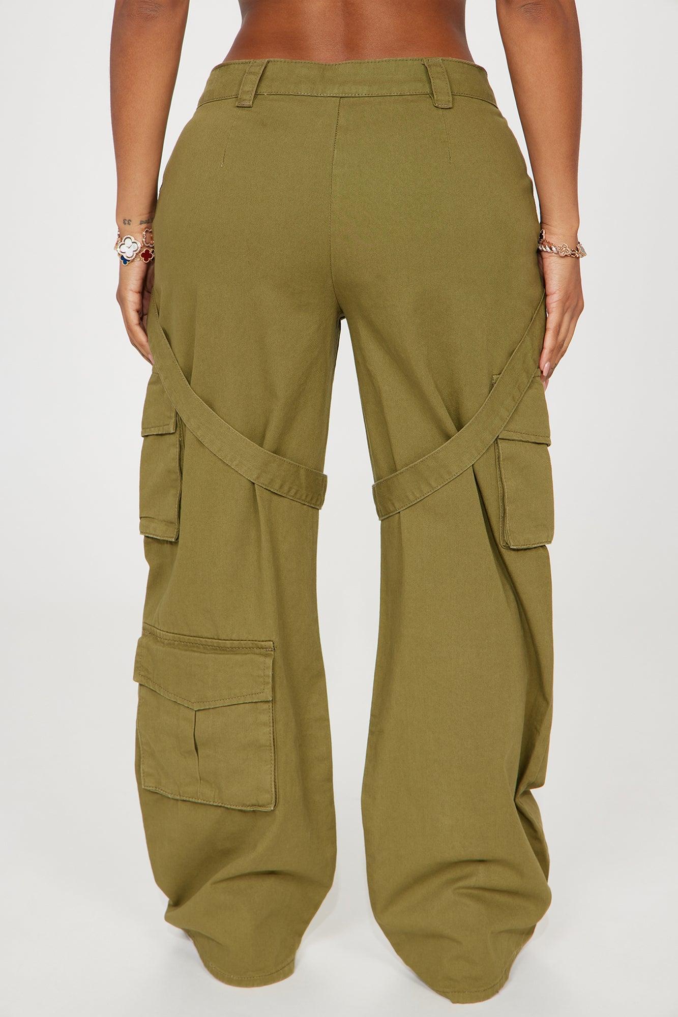 Klesis Wide Leg Cargo Pant - Olive Product Image