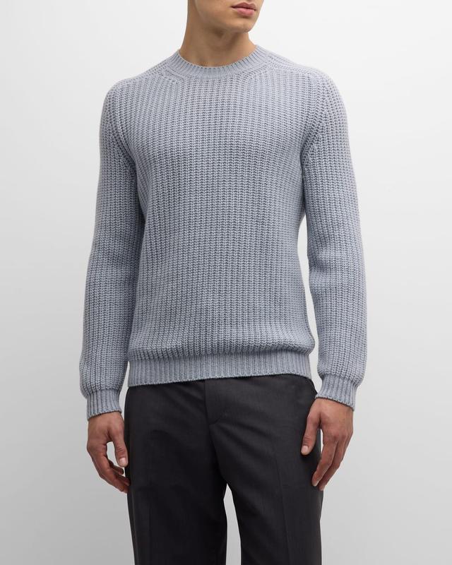 Mens Cashmere Knit Crewneck Sweater Product Image