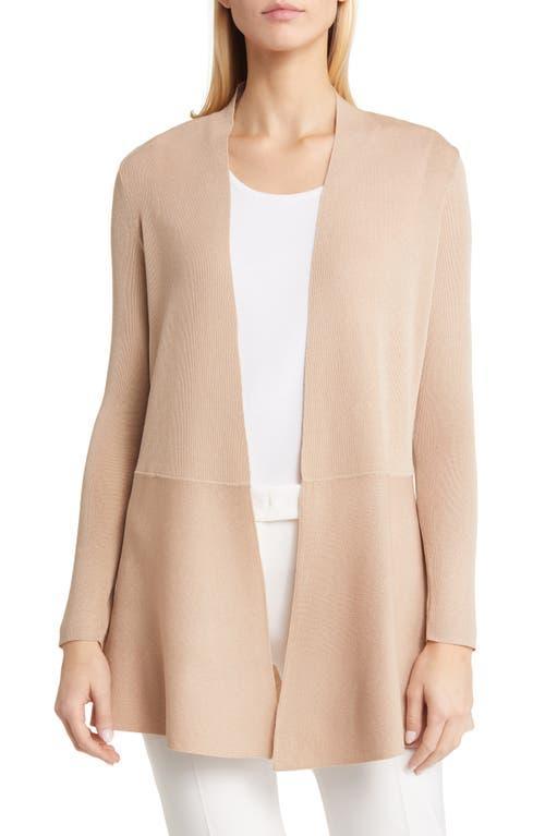 Anne Klein Peplum Long Cardigan Product Image