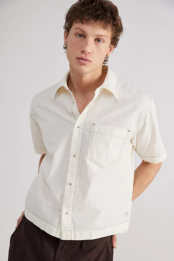 Urban Outfitters UO Cooper Solid Button-Down Shirt Top Mens at Urban Outfitters Product Image