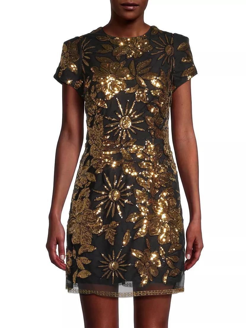 Kyla Sequined Minidress Product Image