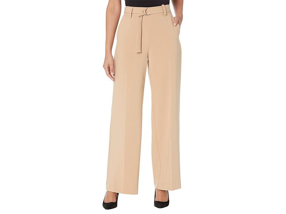 Vince Camuto Straight Leg Pants with Belt (Fall Camel) Women's Casual Pants Product Image