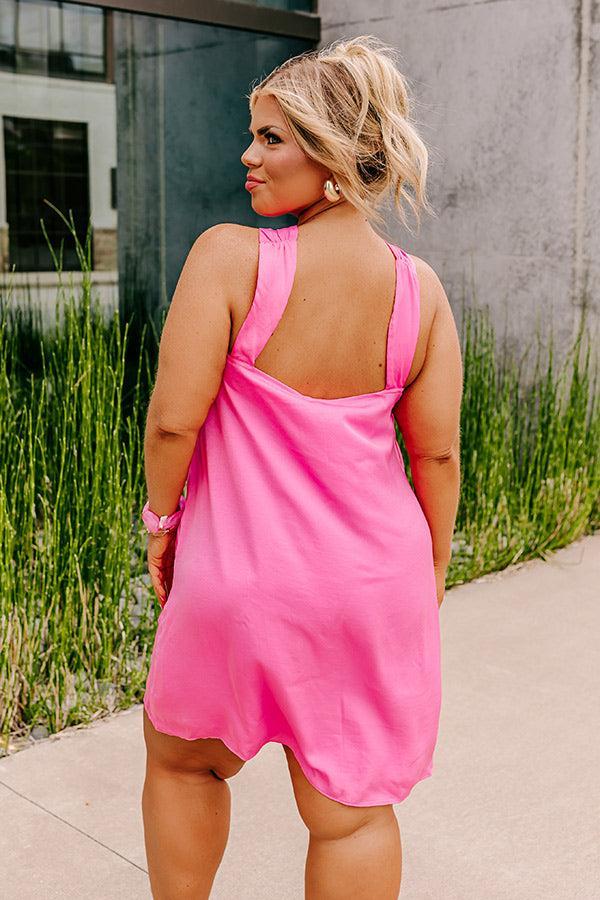 NYC Dreams Mini Dress In Bubblegum Pink Curves Product Image